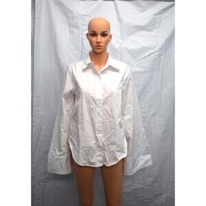 KBB by Kahlana Women's Long Sleeve The Convertible Sleeve Shirt White XS